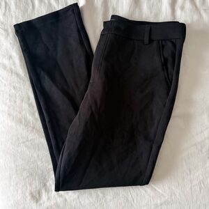 Kut from the Kloth Reese High Rise Trouser Straight Leg Pants Black Size 16